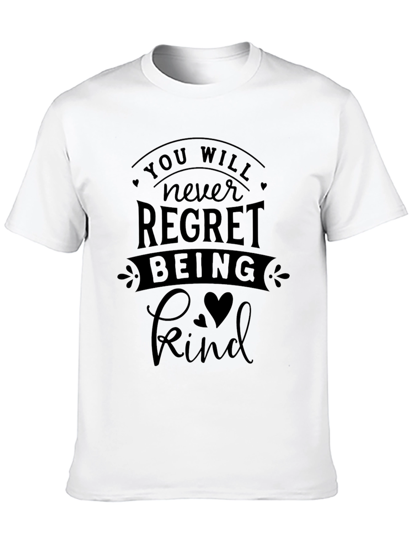 Camiseta Negra con Mensaje Inspirador Kind