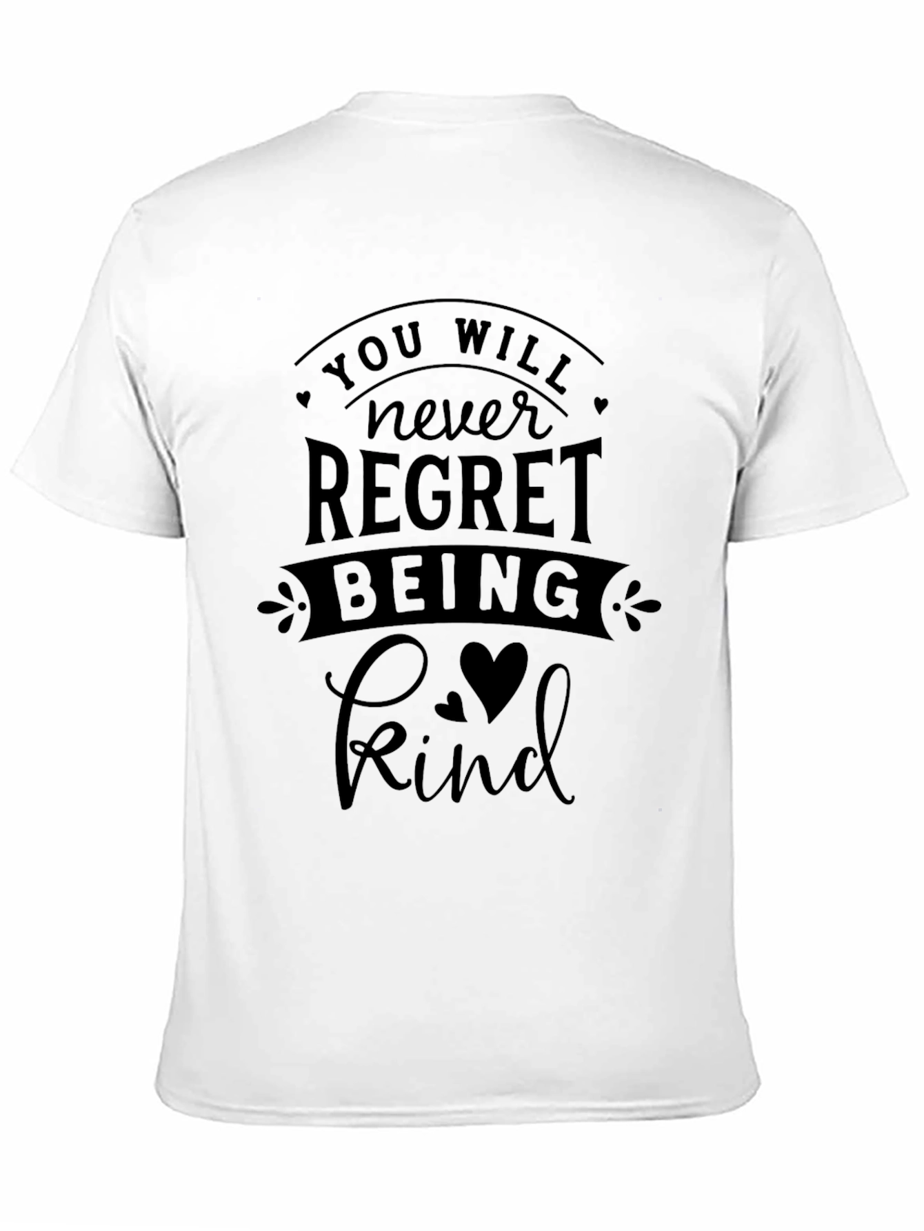 Camiseta Negra con Mensaje Inspirador Kind