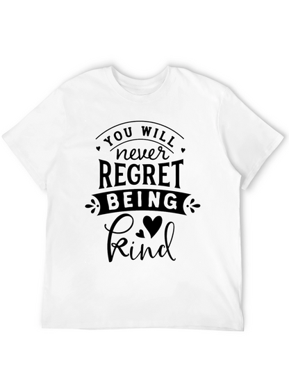 Camiseta Negra con Mensaje Inspirador Kind