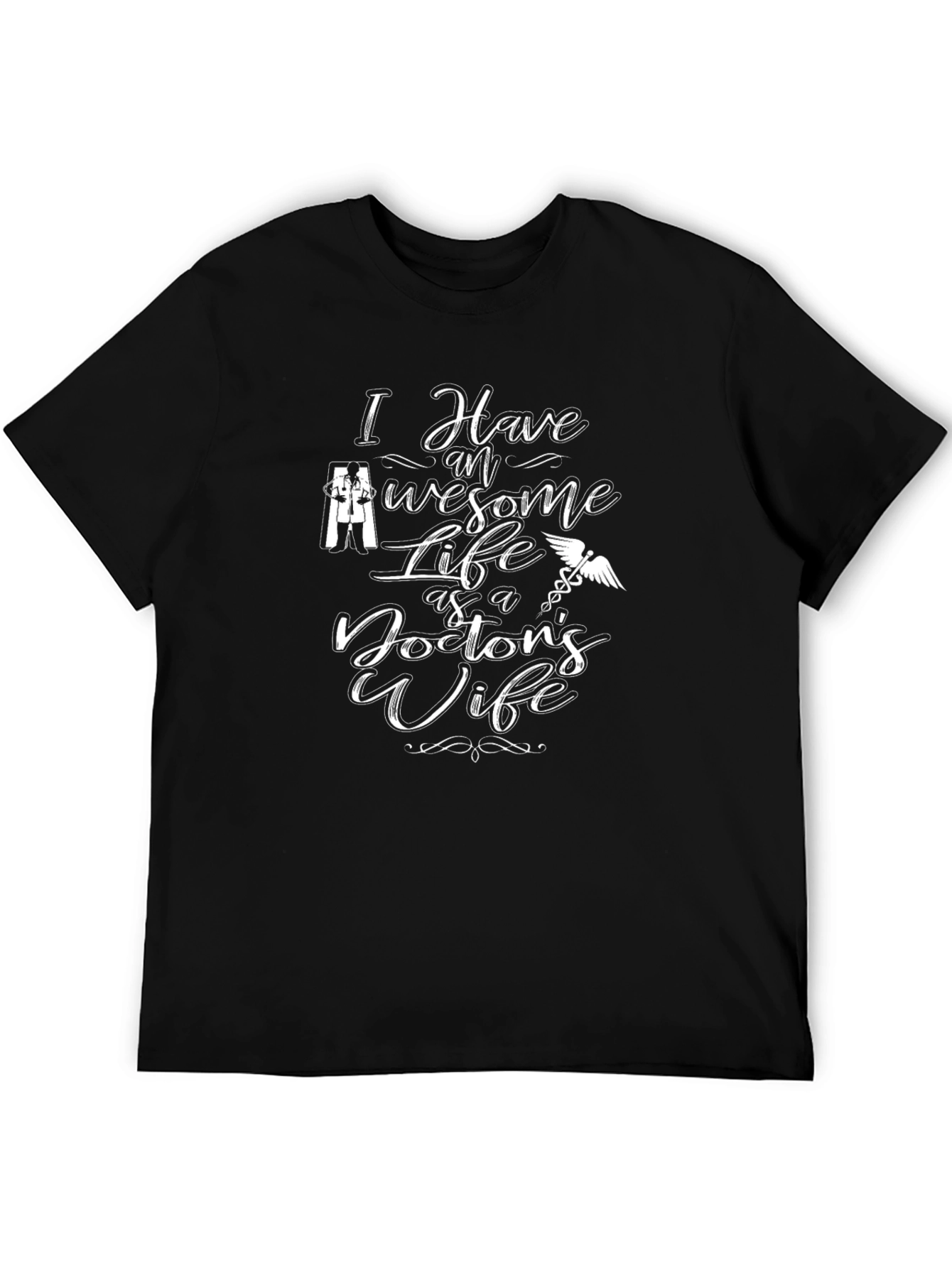 Camiseta Negra Esposa de Doctor